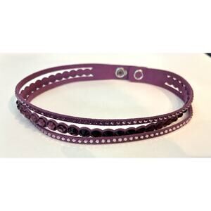 Swarovski Purple Wrap Bracelet Adjustable